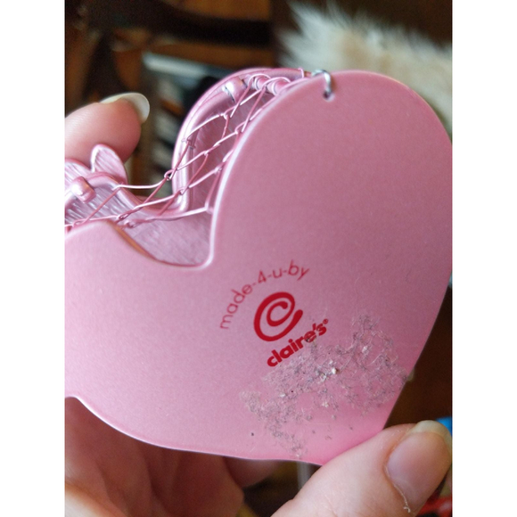 Heart Shaped wire box Trinket Claire's vintage y2k rare - Picture 5 of 9